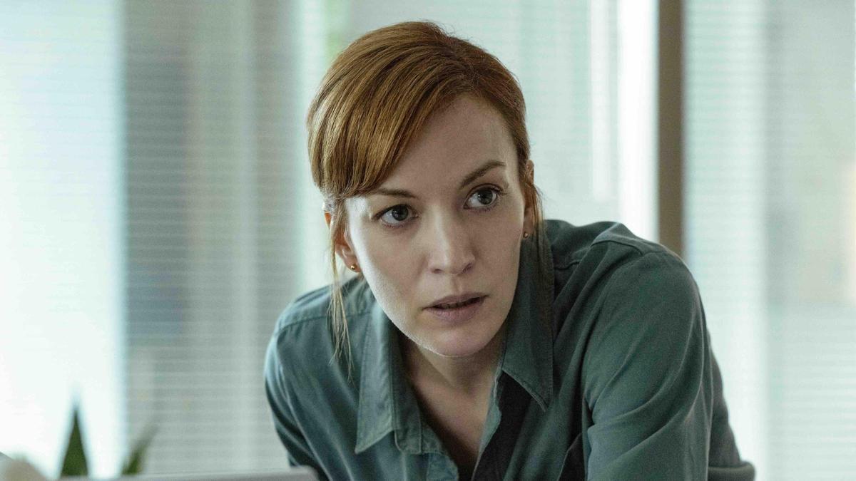 Britt Lower (Rachel Mills) en una imatge de la sèrie "Te encontraré"