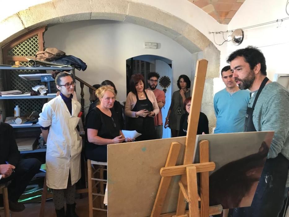 Taller de pintura amb Jaime Valero a l'Escala
