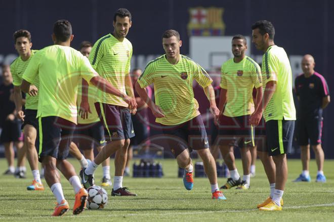 Las imágenes del entreno del Barça