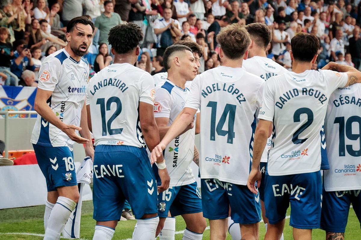 Los blanquiazules, en el partido del pasado fin de semana ante el Arenas (2-0).
