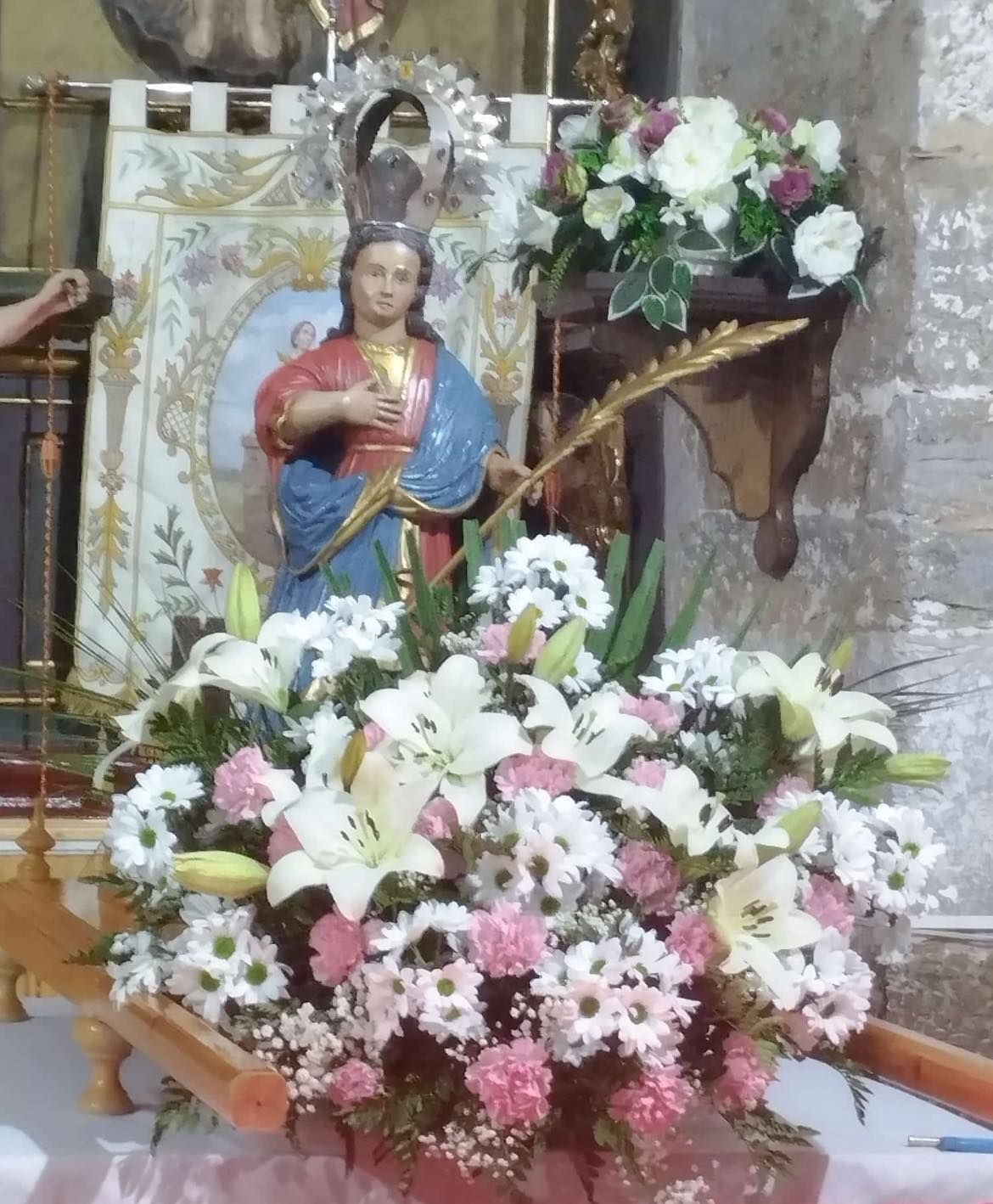 GALERÍA | La procesión de Santa Bárbara en Arrabalde, en imágenes