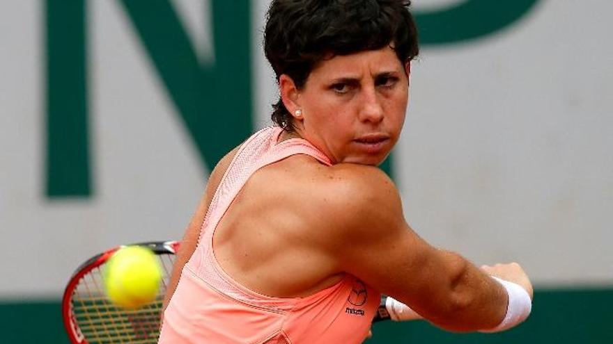 Carla Suárez, en la disputa del pasado Roland Garros.