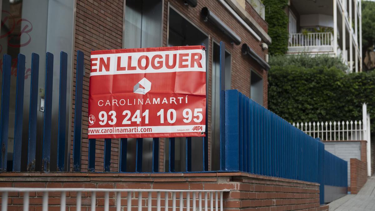 Anuncio de alquiler en Barcelona, el año pasado.