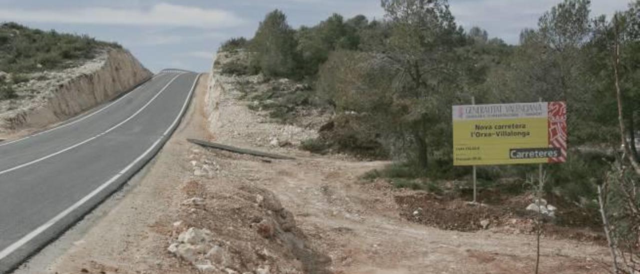 La carretera que costó 2 millones no logra comunicar Villalonga y l&#039;Orxa