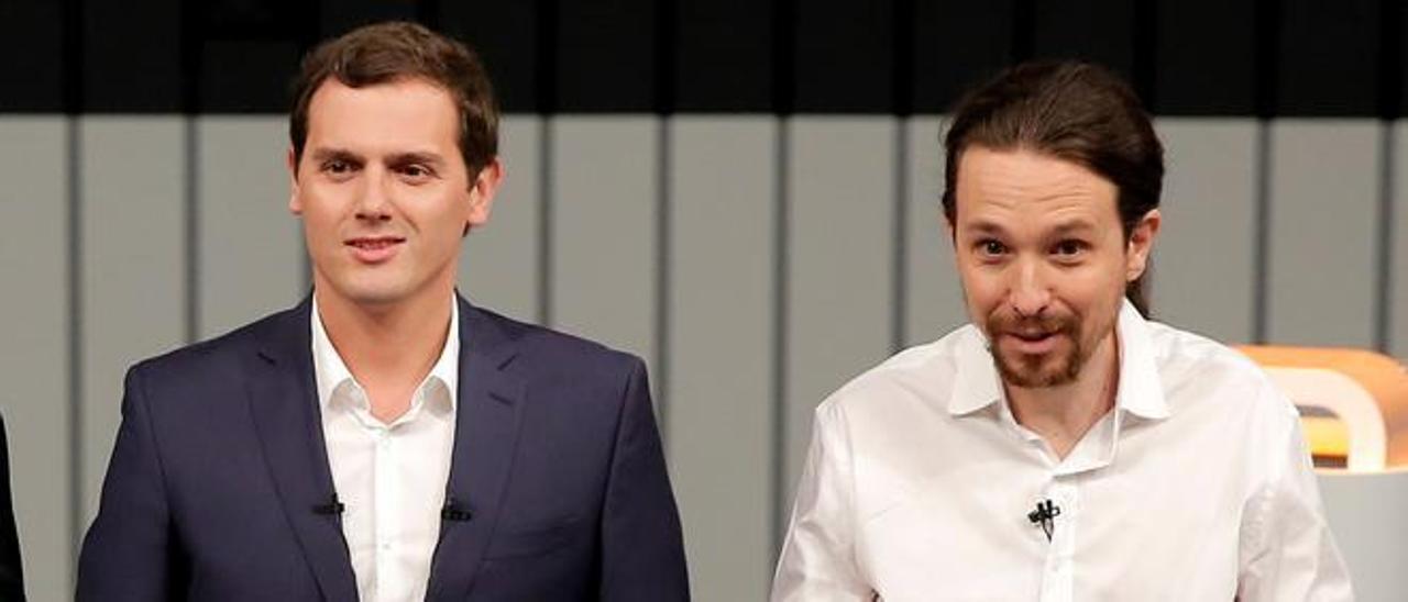 Albert Rivera y Pablo Iglesias.