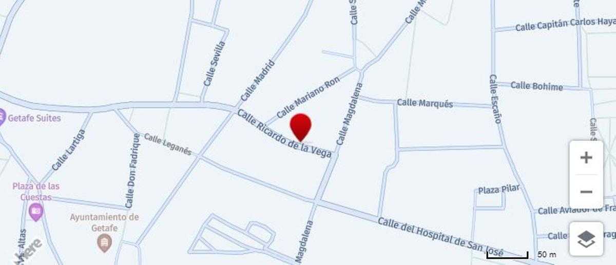 Los cortes afectarán principalmente a la calle Ricardo de la Verga, la calle Mariano Ron, la calle Leganés y la calle Lartiga