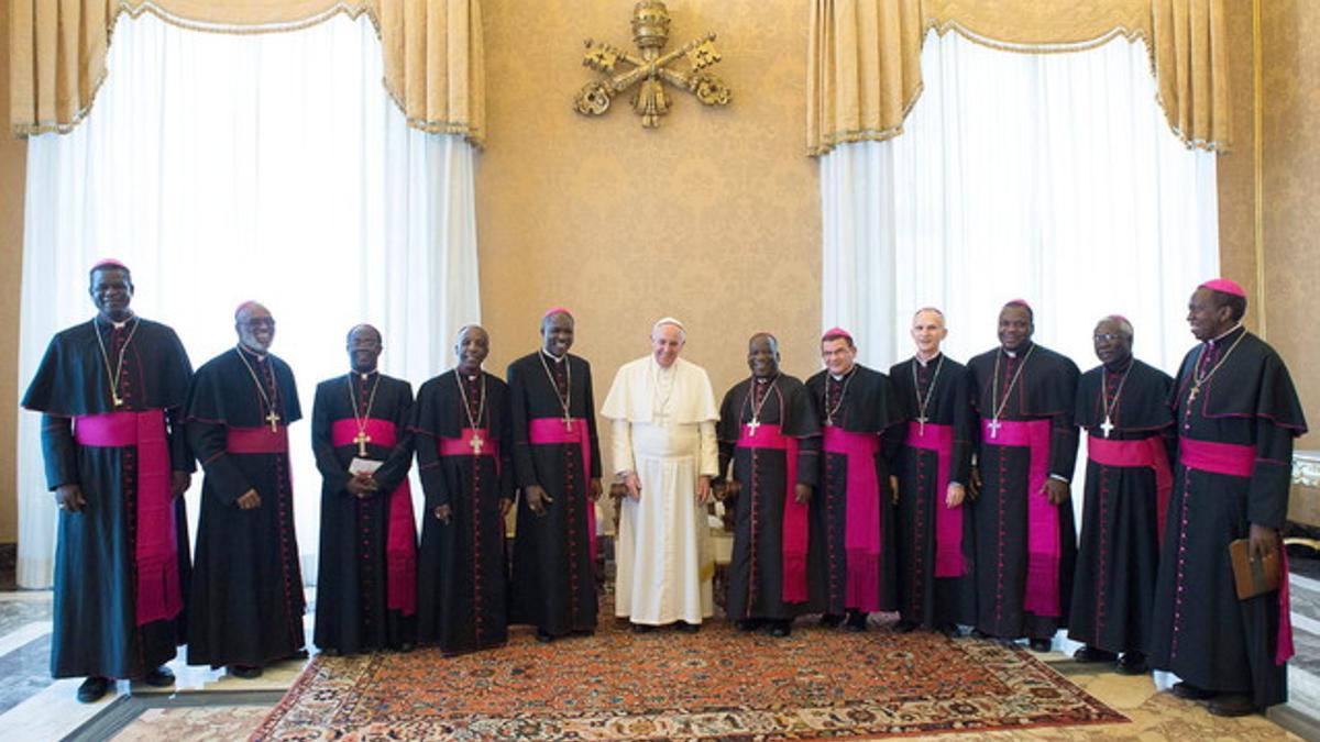 El papa Francisco en una audiencia privada.