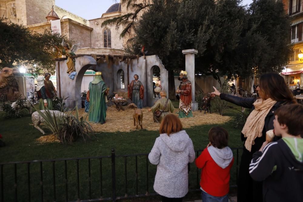 Así es el belén de la Plaza de la Reina