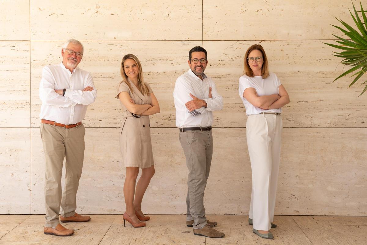 El equipo de la consultora Go Consulting: Rafa Goberna, Goretti Tur, Jorge Serrano y Lilian Goberna.