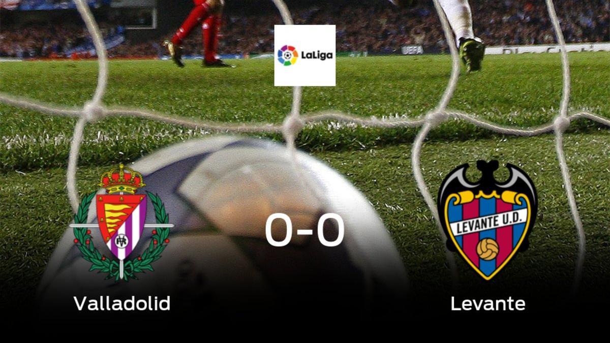 El Real Valladolid y el Levante se reparten los puntos en el Municipal José Zorrilla (0-0)