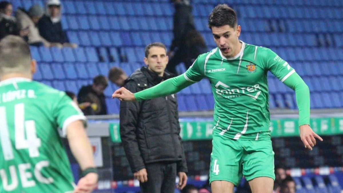 Andreu Hernández, en una acción de partido