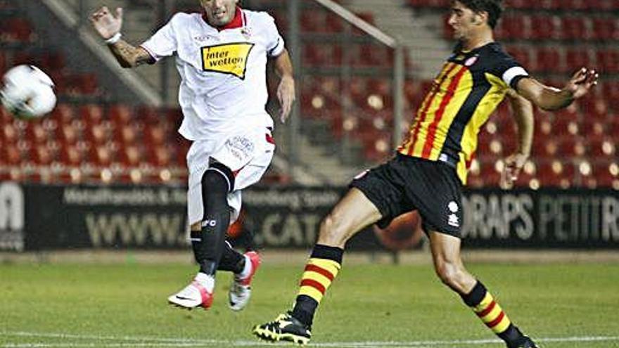 Reyes, en un Girona-Sevilla del Torneig Costa Brava 2012.