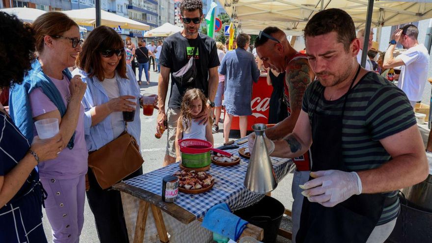 En Os Duráns el pulpo a mediodía se convirtió en el manjar preferido.