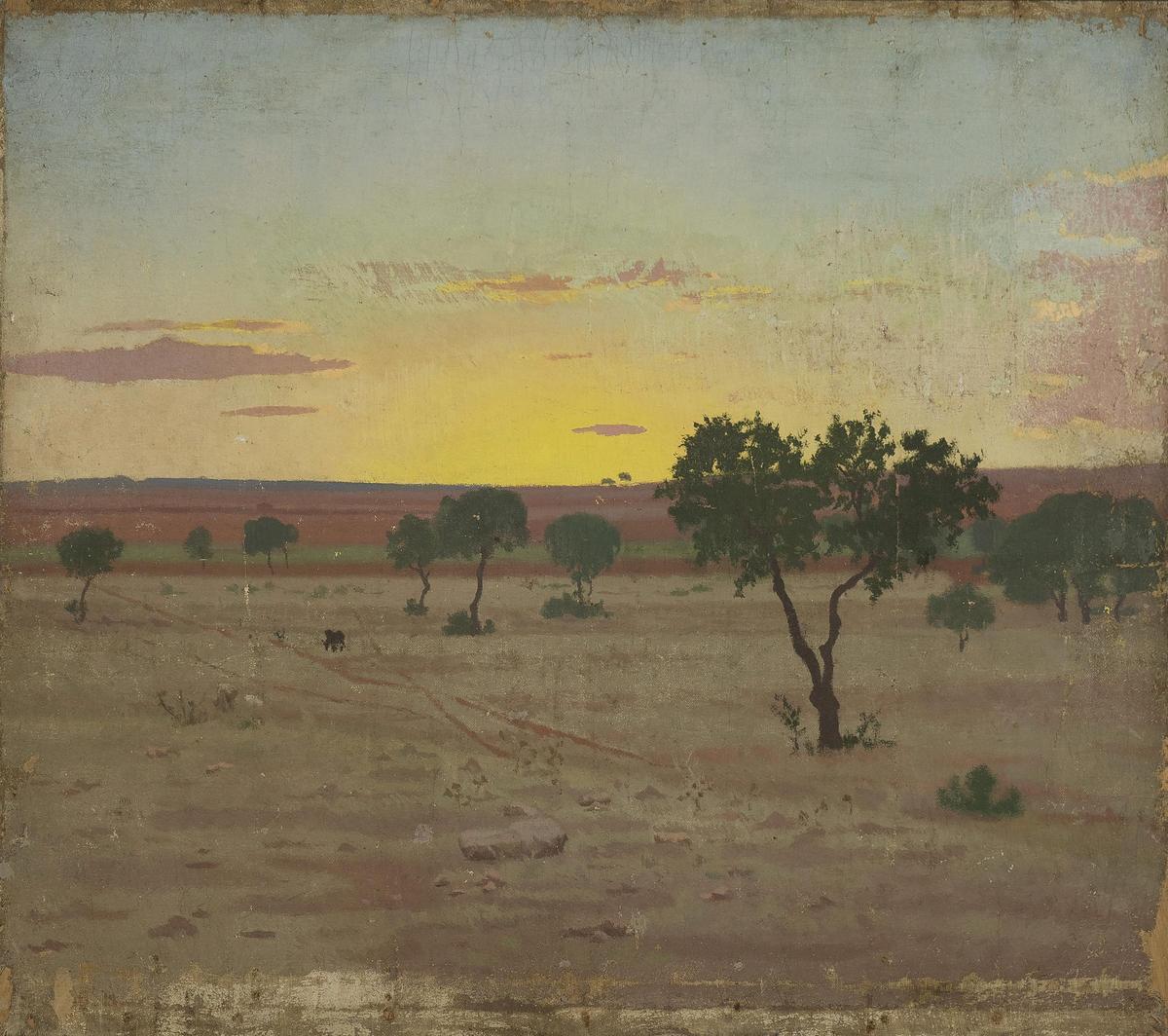 «Puesta de sol en las Pachecas», d'Antonio López Torres.