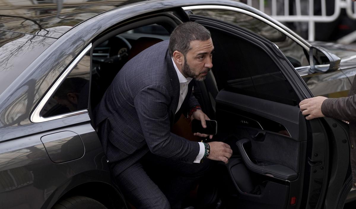Víctor de Aldama, a su llegada al Tribunal Supremo para acudir al juicio por el caso mascarillas.