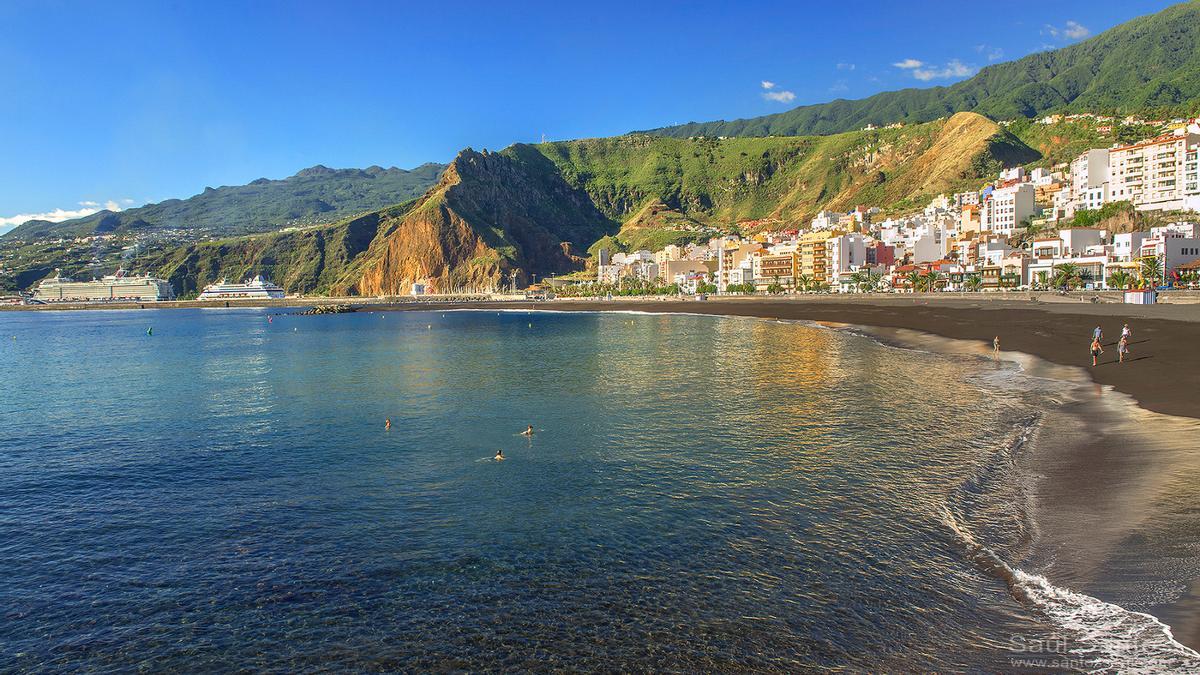 Imagen de la playa de Santa Cruz de La Palma donde ocurrió el suceso.