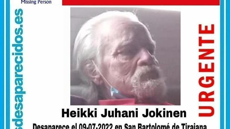 Cartel de la búsqueda de Heikki Juhani.