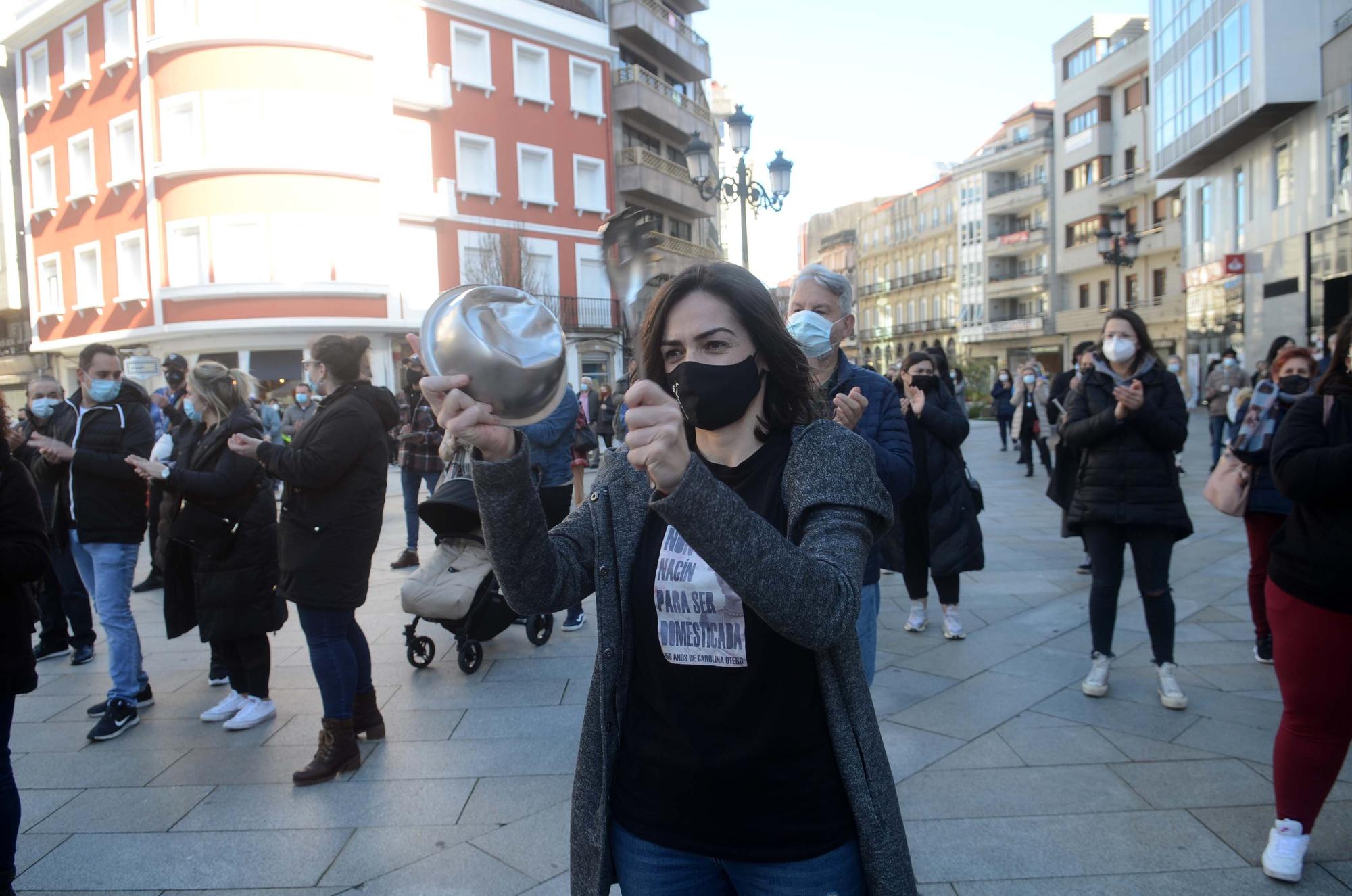 Manifestación masiva de la hostelería en Vilagarcía