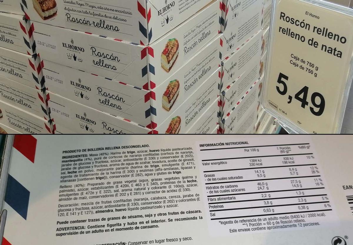 Un dels tortells de Reis venuts als establiments Aldi.