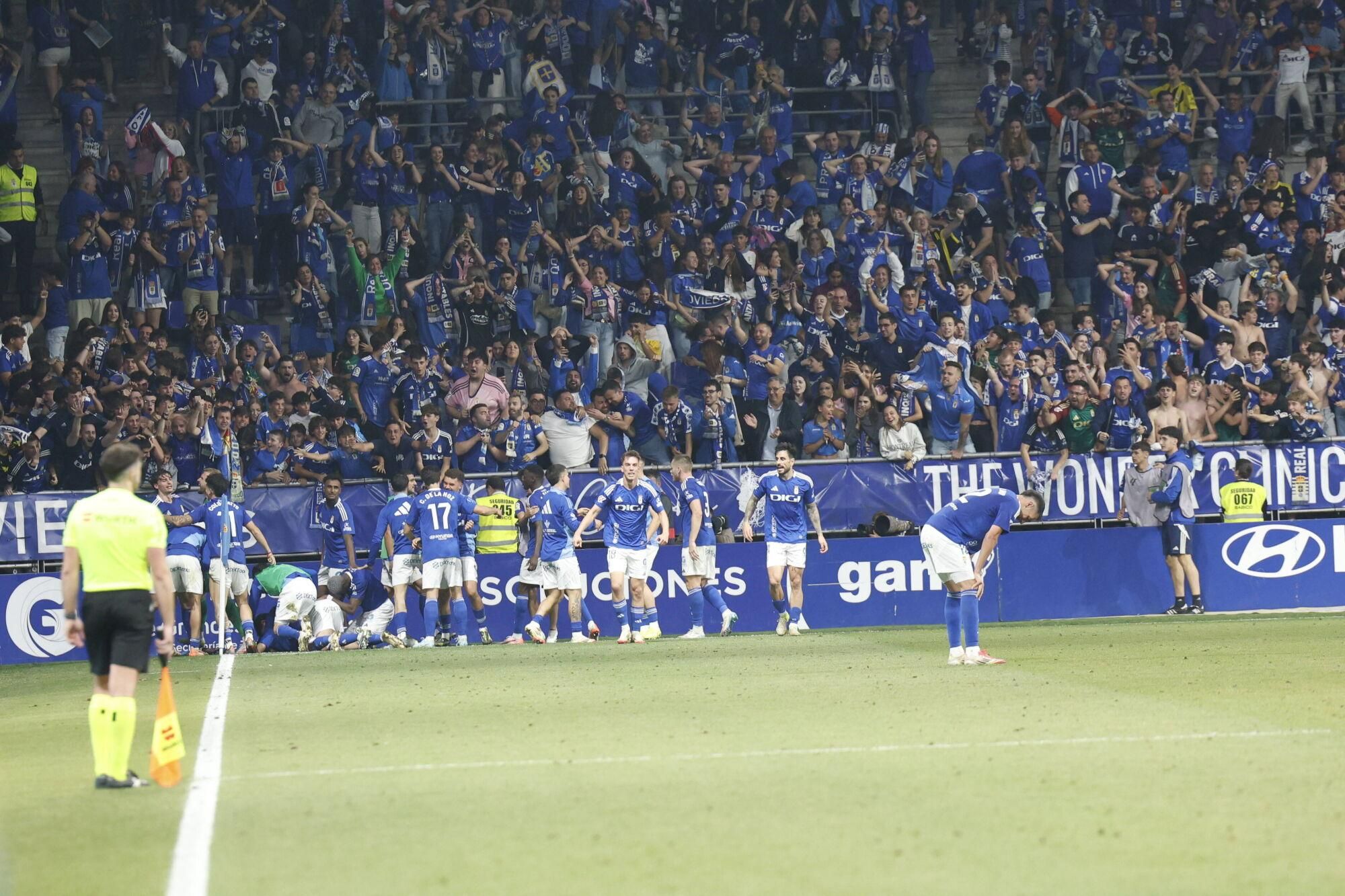 Así se vivió en el Carlos Tartiere la final del play-off entre el Real Oviedo y el Mirandés