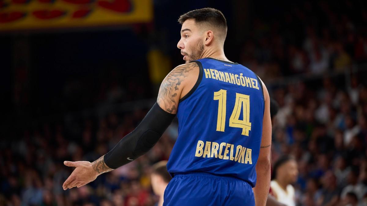 Willy Hernangómez, en un partido con el Barça esta temporada