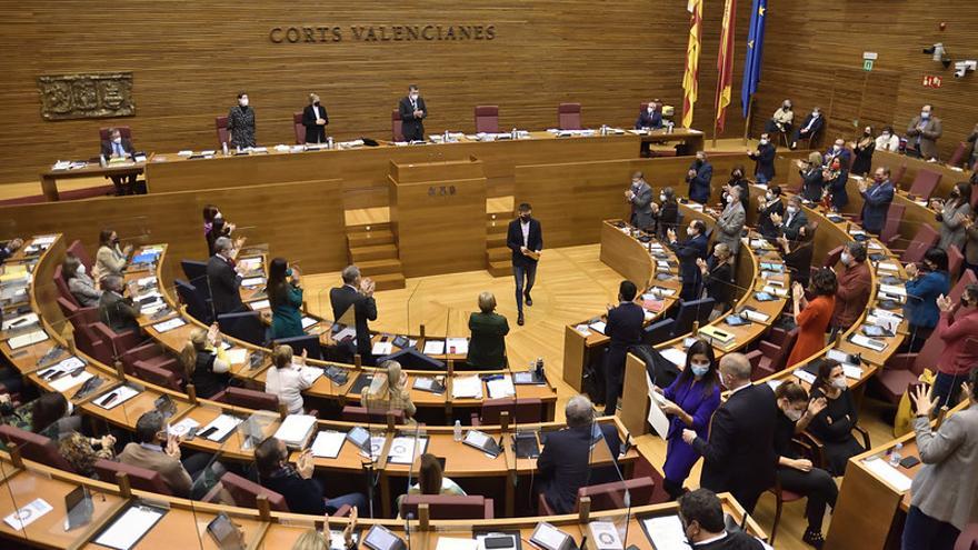 Pleno de las Corts del pasado miércoles que aprobó los presupuestos