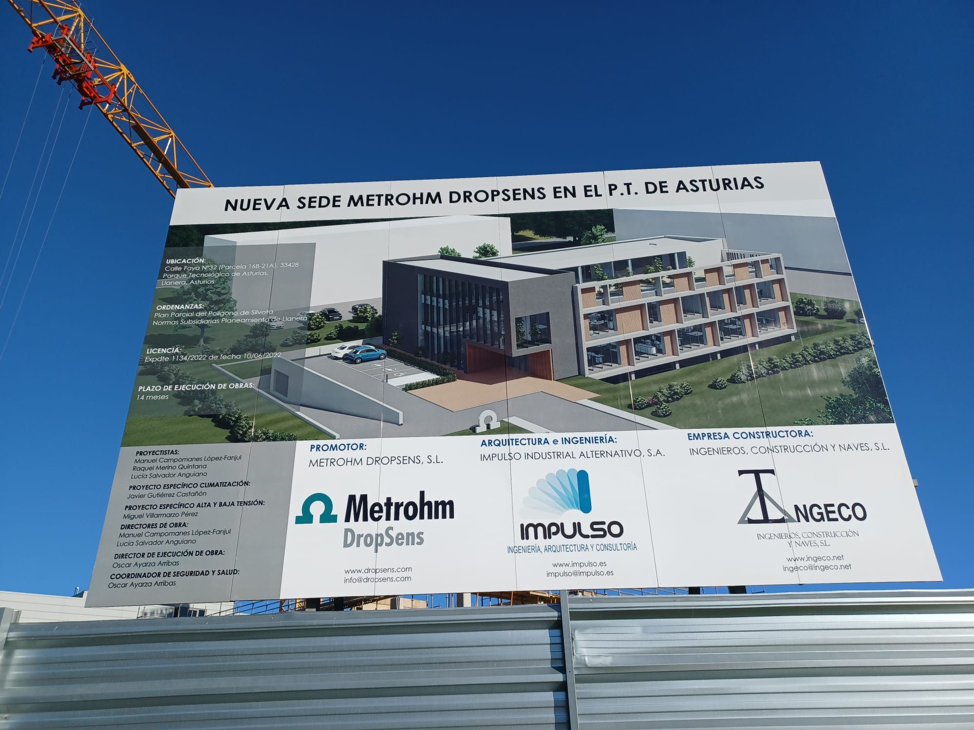 El Parque Tecnológico crece: Metrohm DropSens invierte 3,5 millones de euros en ampliar sus instalaciones en Llanera