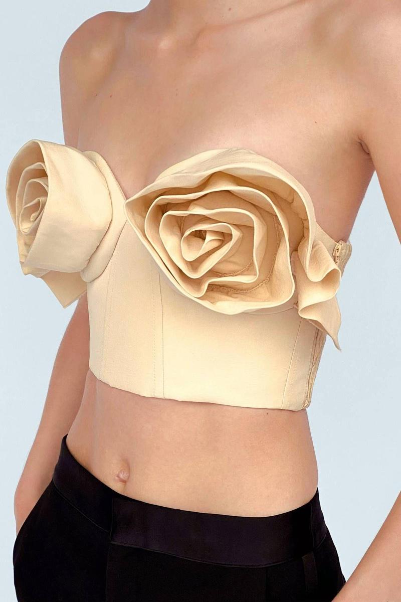 Bustier estampado floral edición limitada de Zara