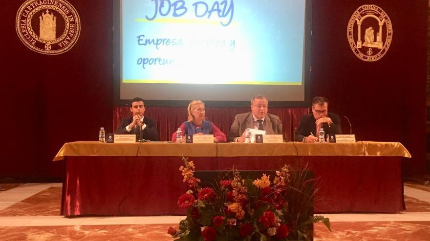 Bernabé, durante el &#039;job day&#039; de la UCAM.