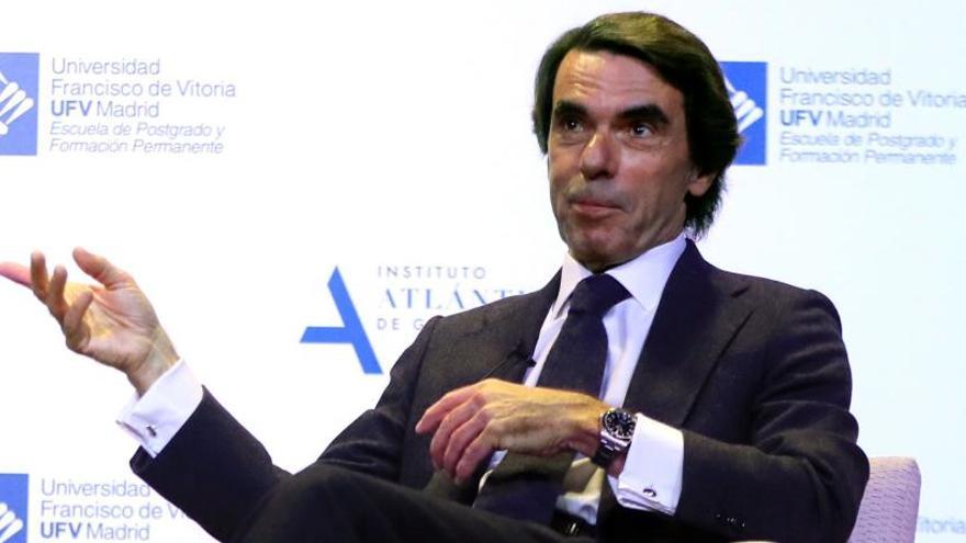 Aznar, en una conferencia.