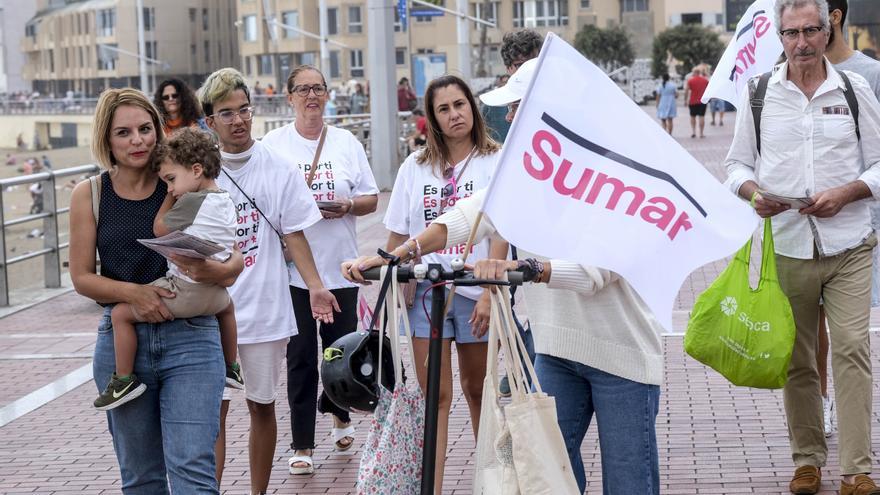 Cierre de campaña de los candidatos de Sumar por la provincia de Las Palmas