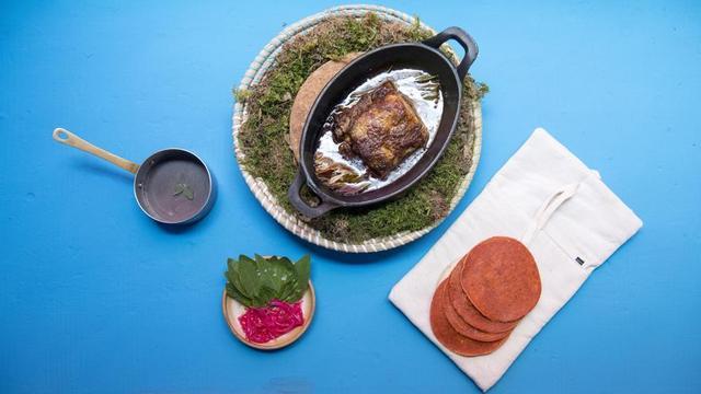 El plato de cochinita pibil.