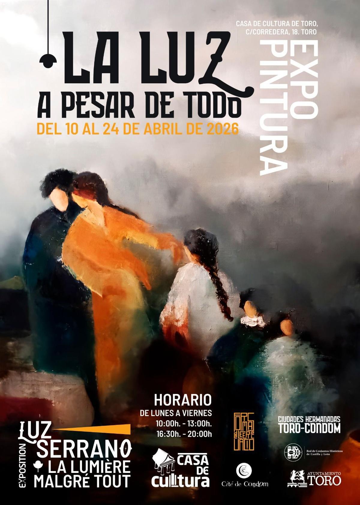 Cartel de la exposición "La luz, a pesar de todo"