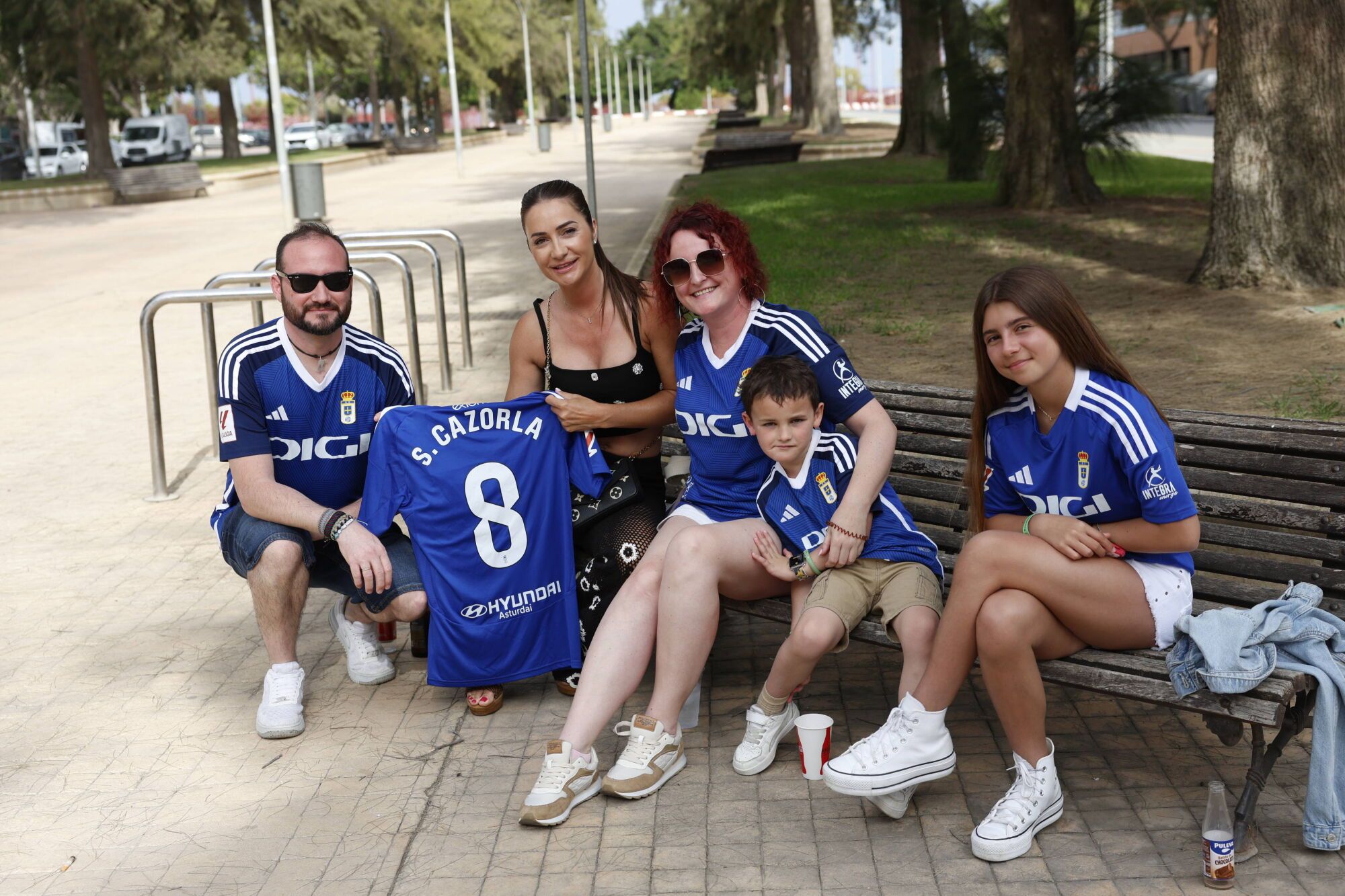 Los aficionados del Real Oviedo ya están en Almería