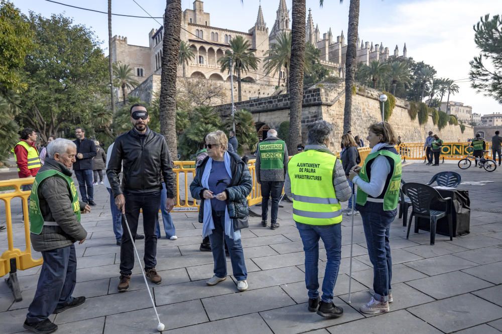 Medio centenar de personas participan en la primera marcha Milla Accesible