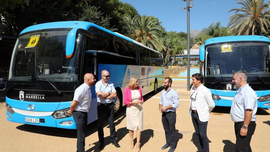 El servicio de transporte escolar de Marbella incorpora tres nuevos autobuses híbridos