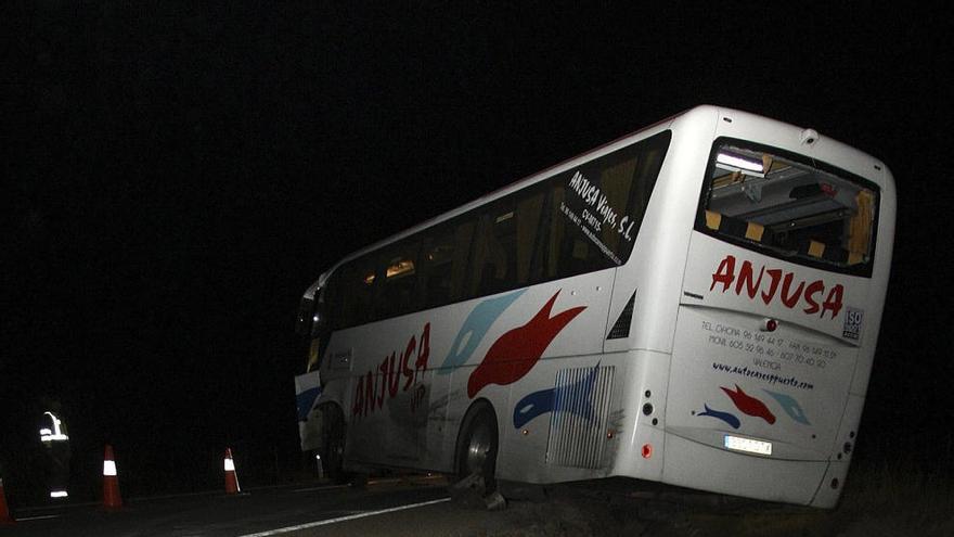 El autobús del Tau Castellón, de la liga LEB, sufre un accidente en Soria