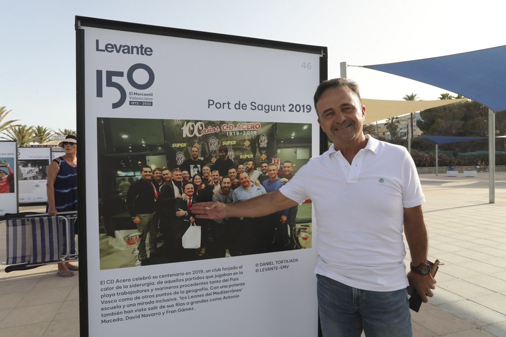 La exposición fotográfica de Camp de Morvedre, por el 150 aniversario de Levante-EMV, se traslada de Sagunt al Port de Sagunt.