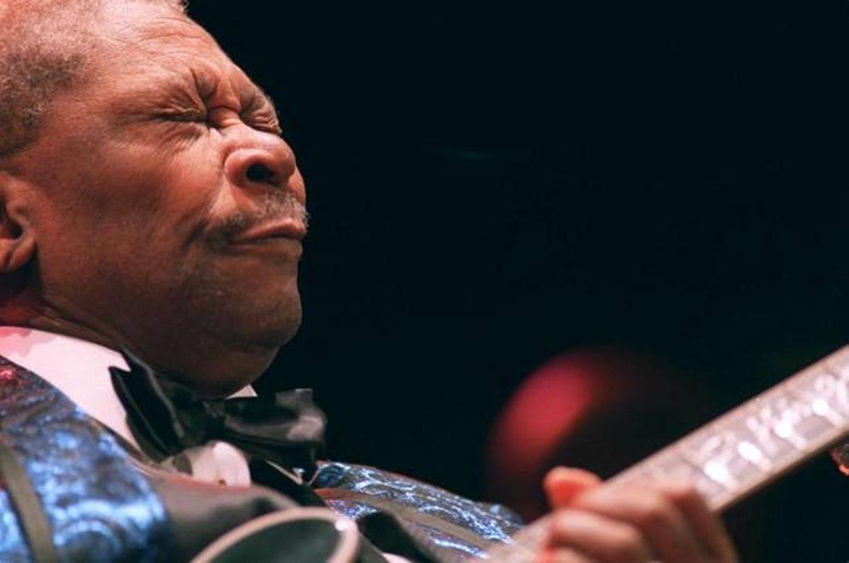 El rei del blues, en plena actuació a Toronto, el 2001.