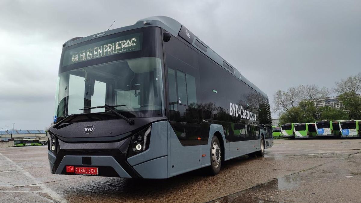 Autobús 100% eléctrico carrozado en la compostelana Castrosúa