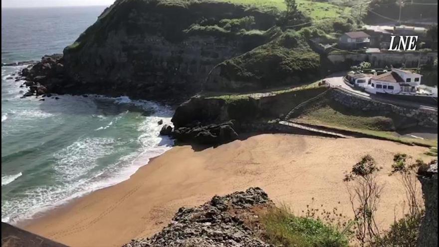 Así estaban hoy las playas asturianas en el estreno de la fase 2