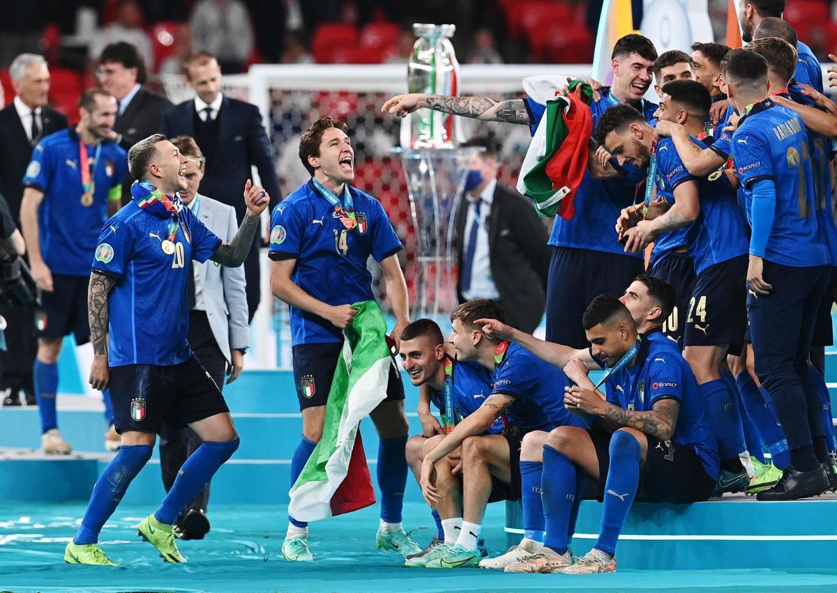 Italia celebra su segunda Eurocopa