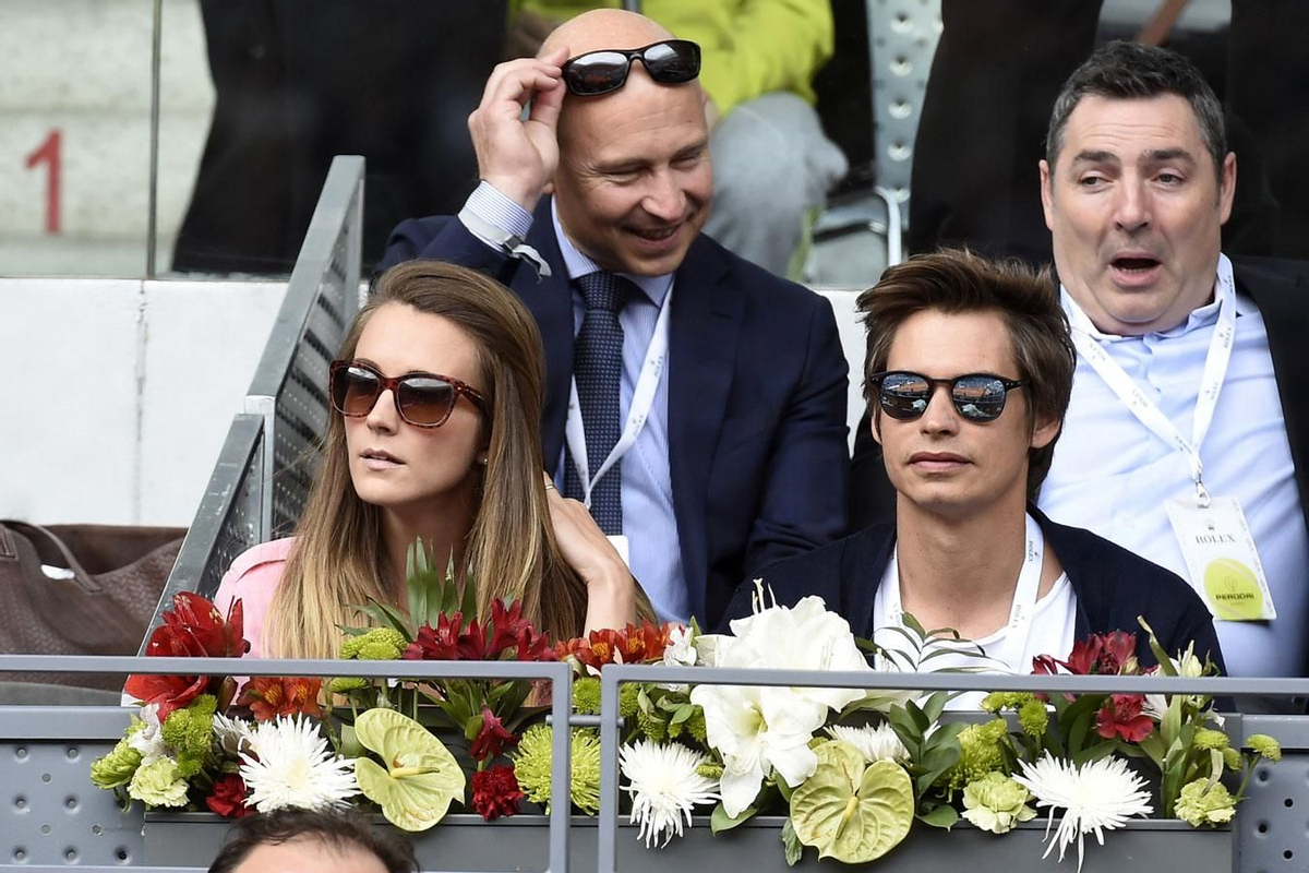 Astrid Klisans y Carlos Baute en el Mutua Madrid Open 2017