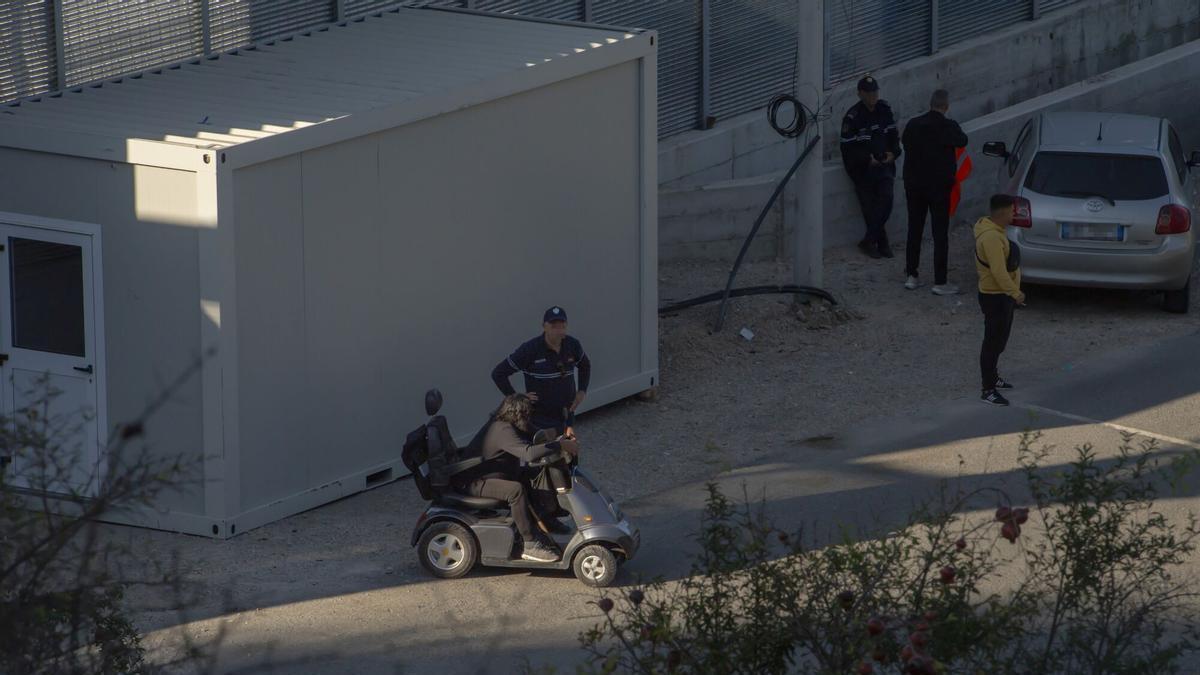 Centre de migrants en Gjader, Albània.
