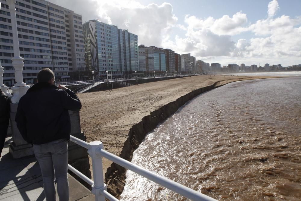 Temporal en Gijón