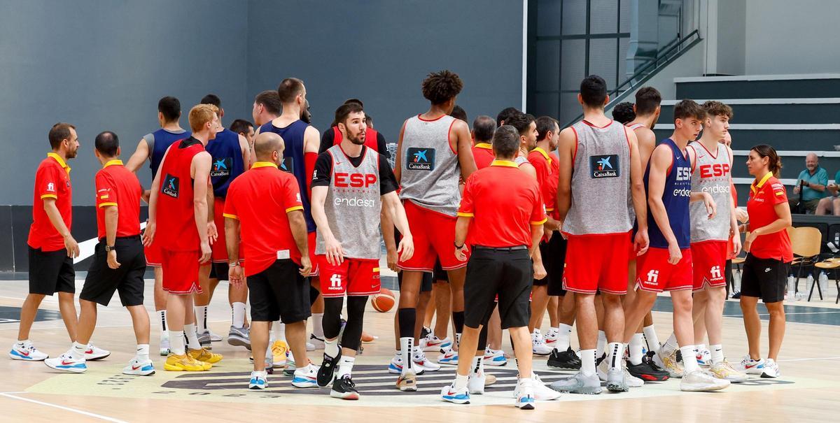 La selección masculina de baloncesto continúa preparando su participación en el Mundial. La selección masculina de baloncesto continúa preparando su participación en el Mundial.