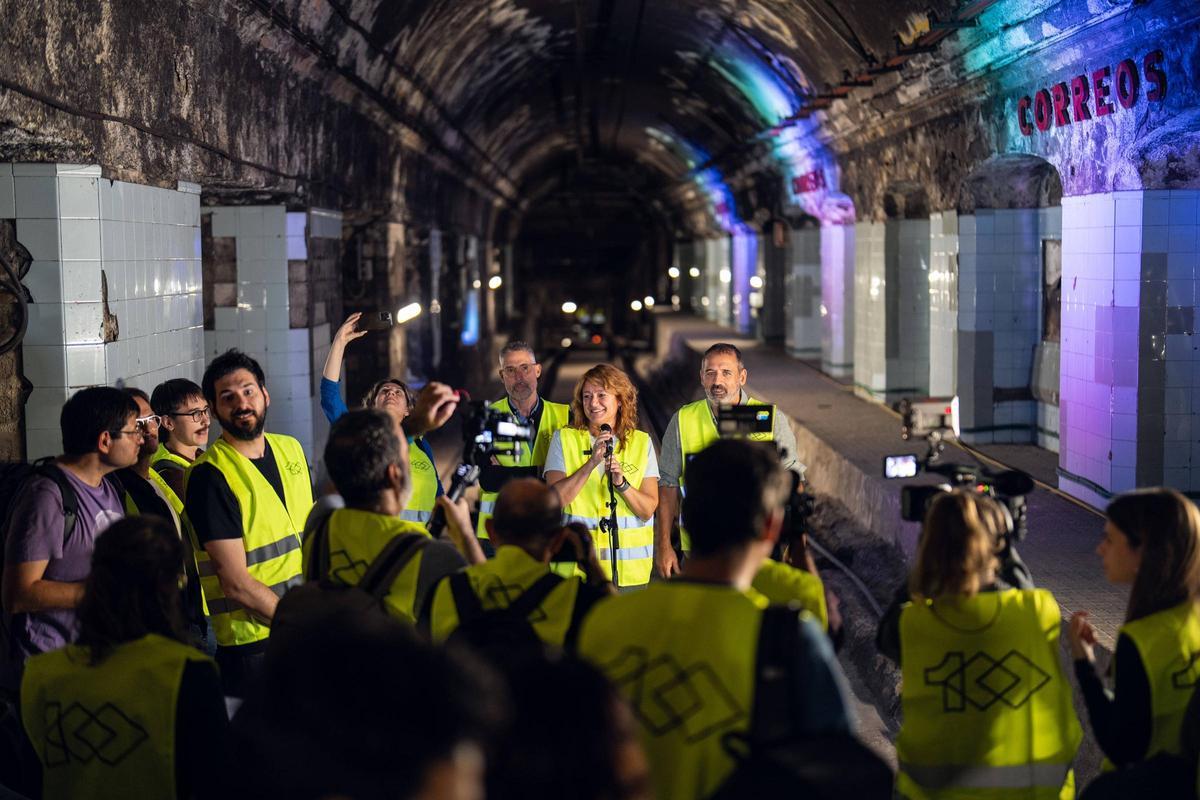 Visita a la estación de metro fantasma de Correos
