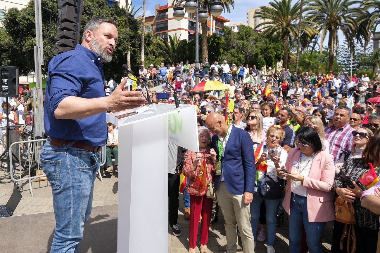 Mitin del presidente de VOX, Santiago Abascal, en Las Palmas de Gran Canaria