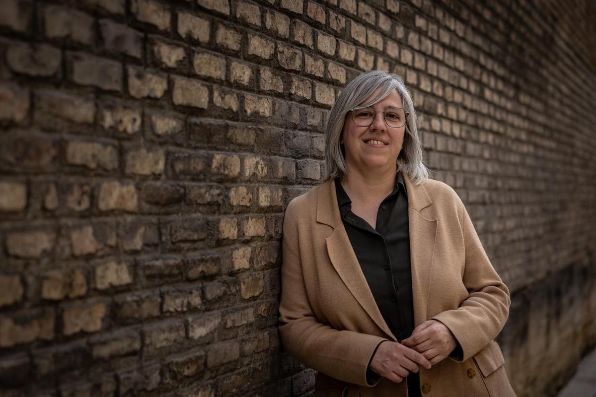 Leire Iglesias, presidenta de Casa47, este lunes en Zaragoza.