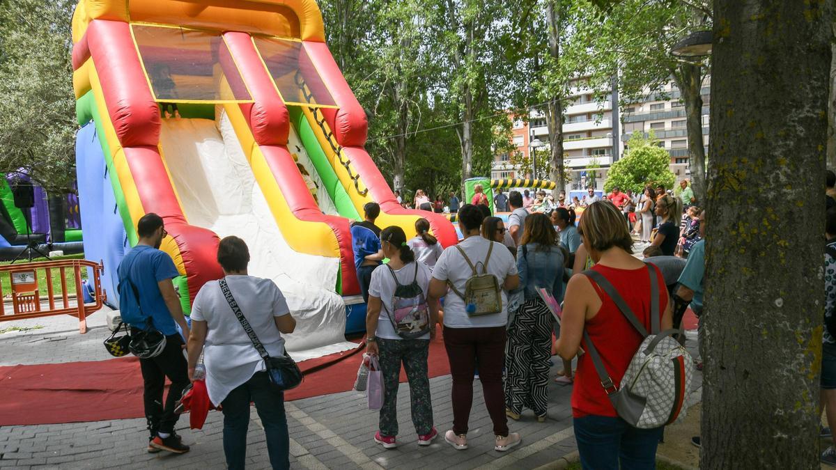 Parque infantil de la pasada edición de las Ferias y Fiestas de Pedro.